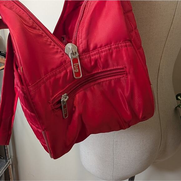 Lug Red Quilted Women's Gym Duffle Bag - Picture 6 of 11